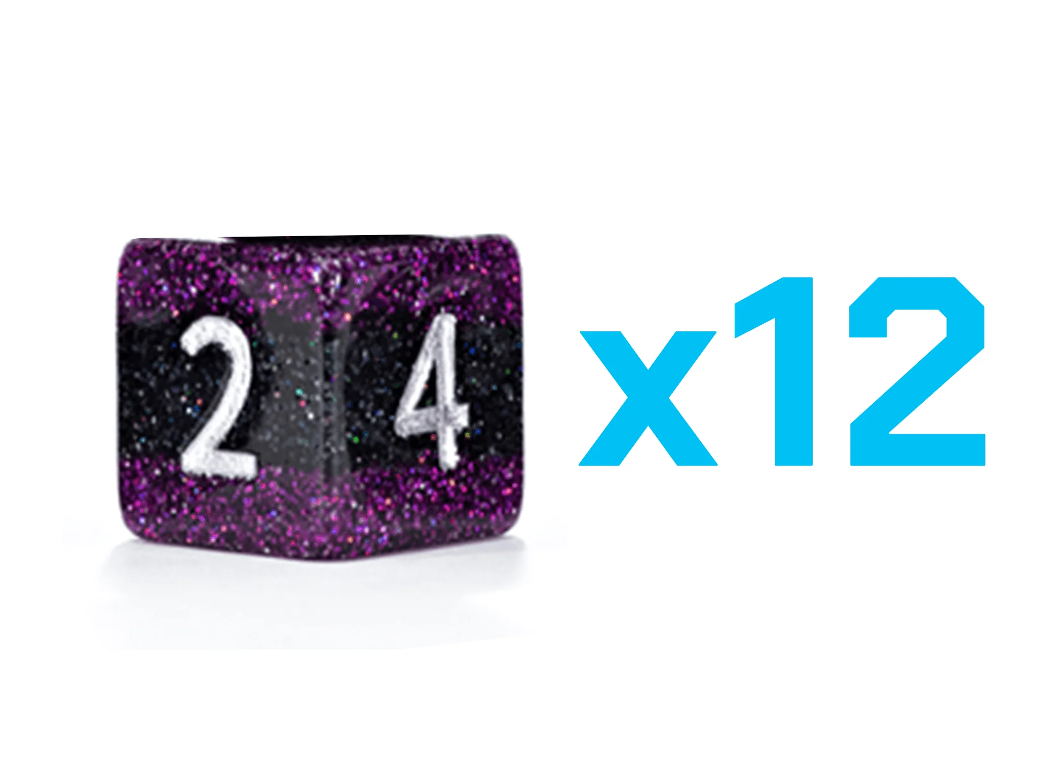 Gate Keeper Games Set of 12 D6: Glitter bomb - Grandiloquent