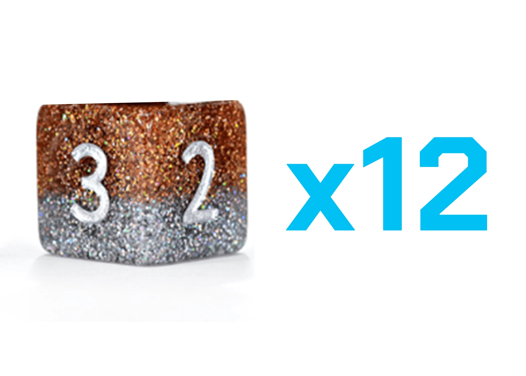 Gate Keeper Games Set of 12 D6: Glitter bomb - Loot!