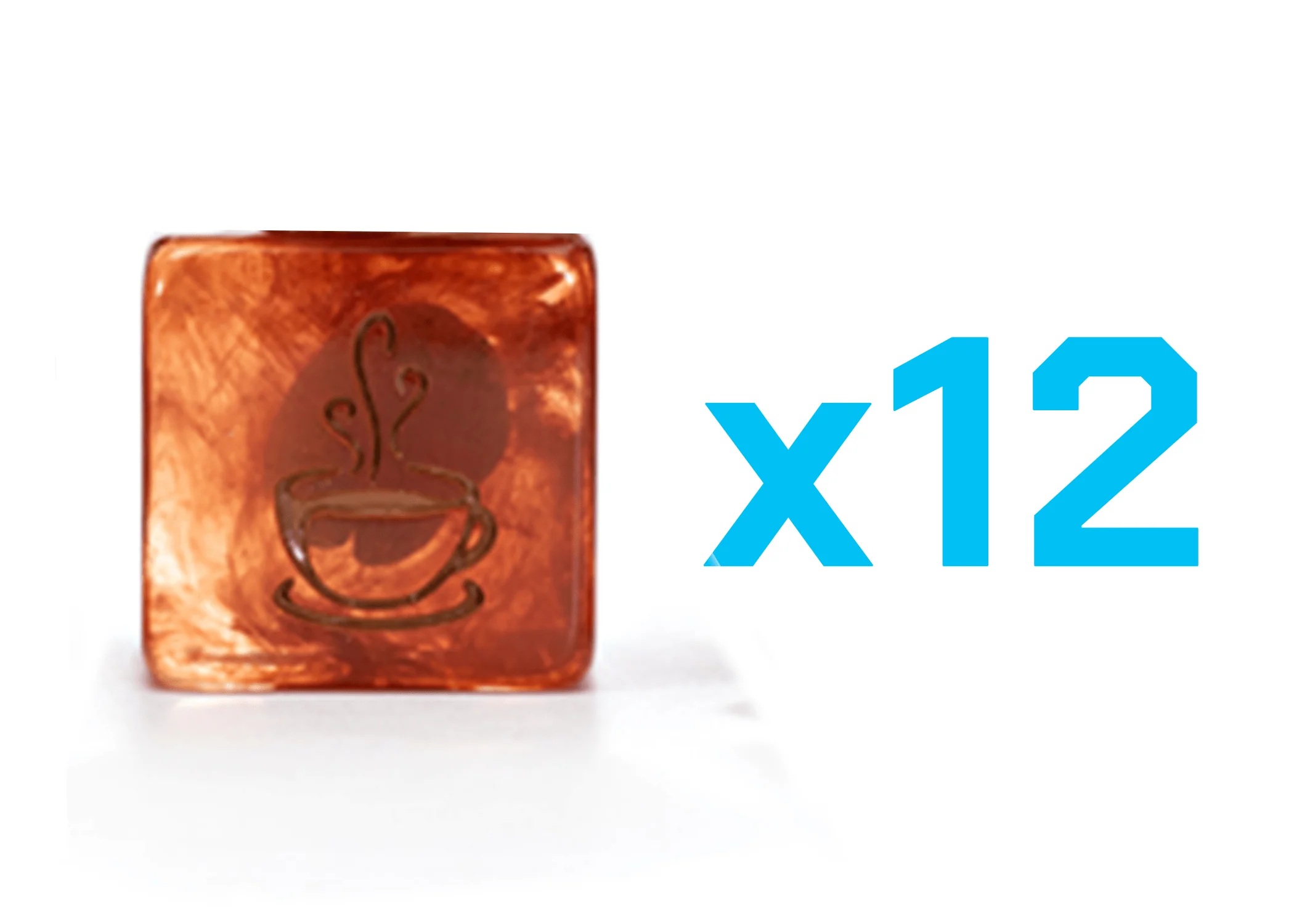 Gate Keeper Games Set of 12 D6: Inclusion Dice - Coffee Dice