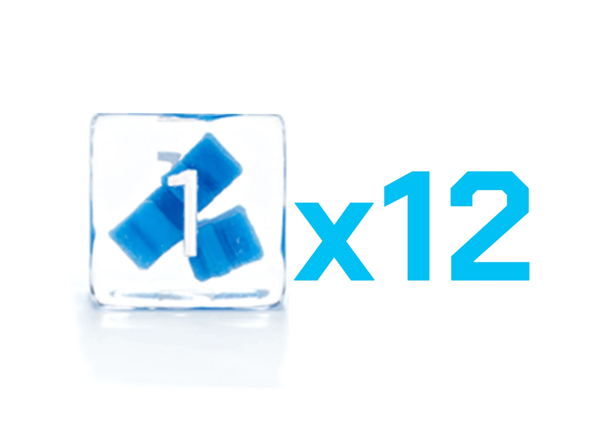 Gate Keeper Games Set of 12 D6: Inclusion Dice - I Play Blue