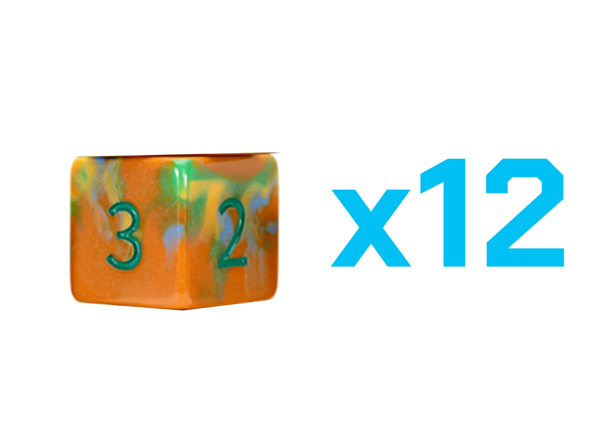 Gate Keeper Games Set of 12 D6: Van Gogh Dice - Autumn Garden