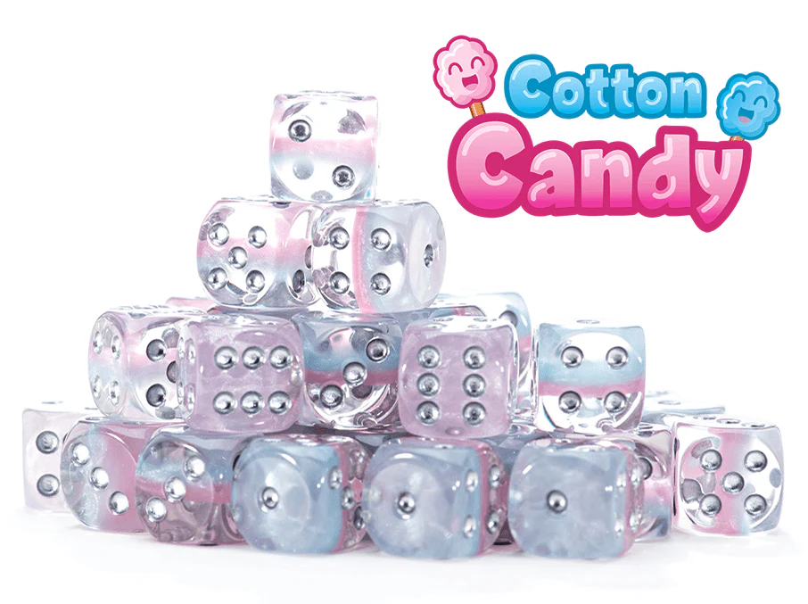 Gate Keeper Games Set of 36 D6: Inminity Dice - Cotton Candy