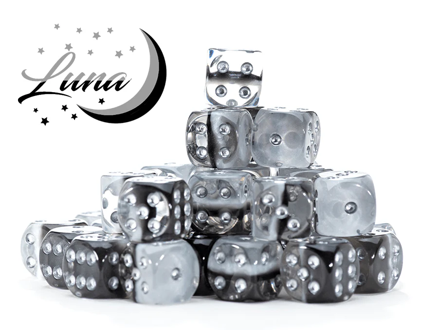 Gate Keeper Games Set of 36 D6: Inminity Dice - Luna