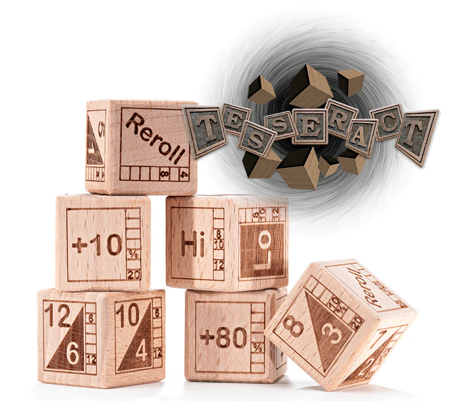 Gate Keeper Games: Specialty Wood Dice - Tesseract