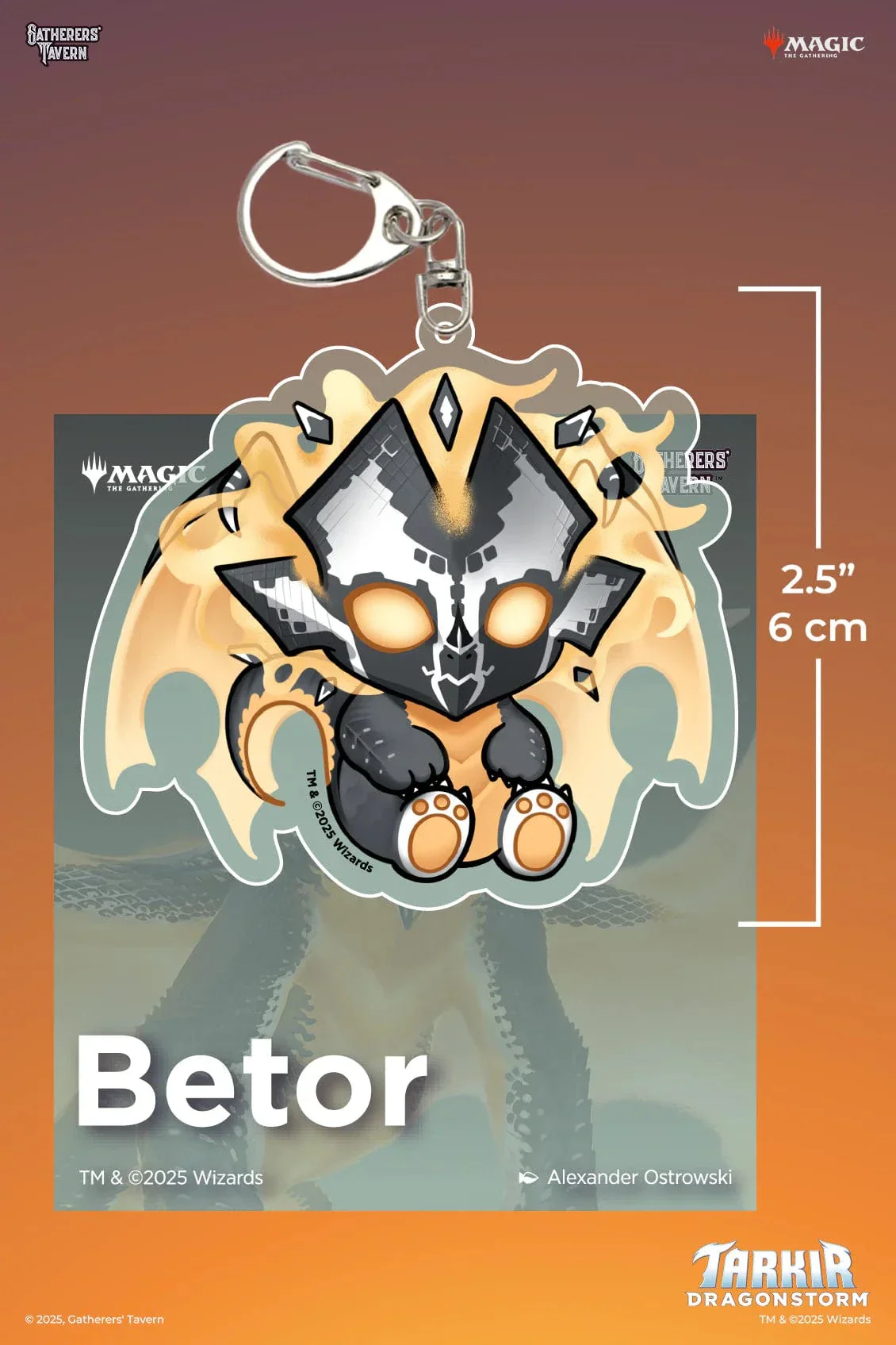 Gatherers' Tavern Magic: The Gathering - Betor Keychain