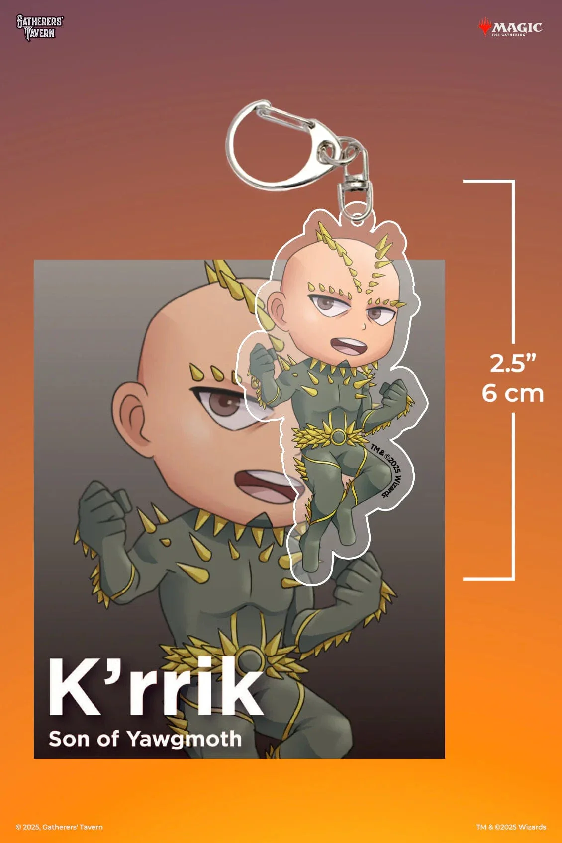 Gatherers' Tavern Magic: The Gathering - K'rrik, Son Of Yawgmoth Keychain