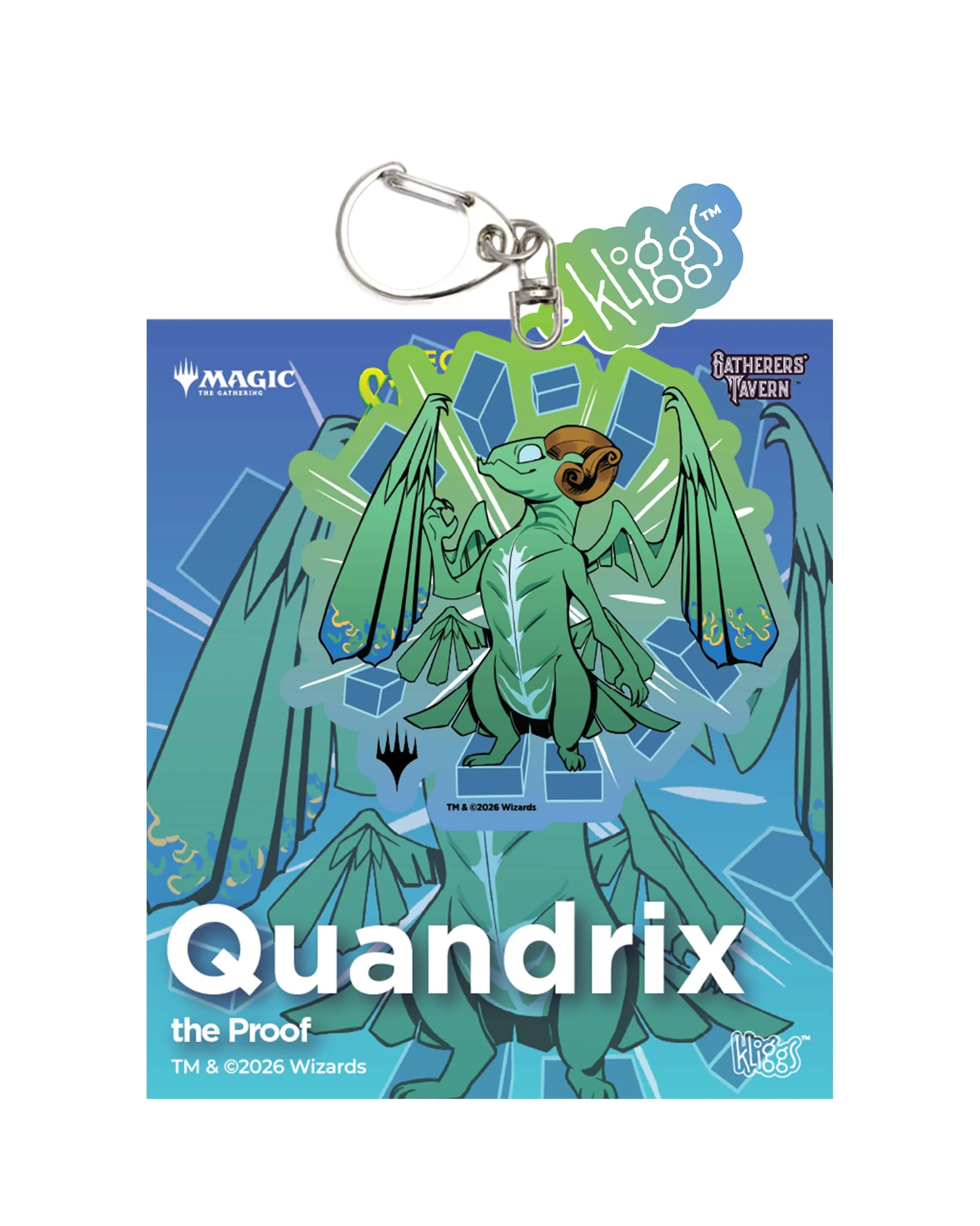 Gatherers' Tavern: Magic the Gathering | Secrets of Strixhaven Keychain - Quandrix