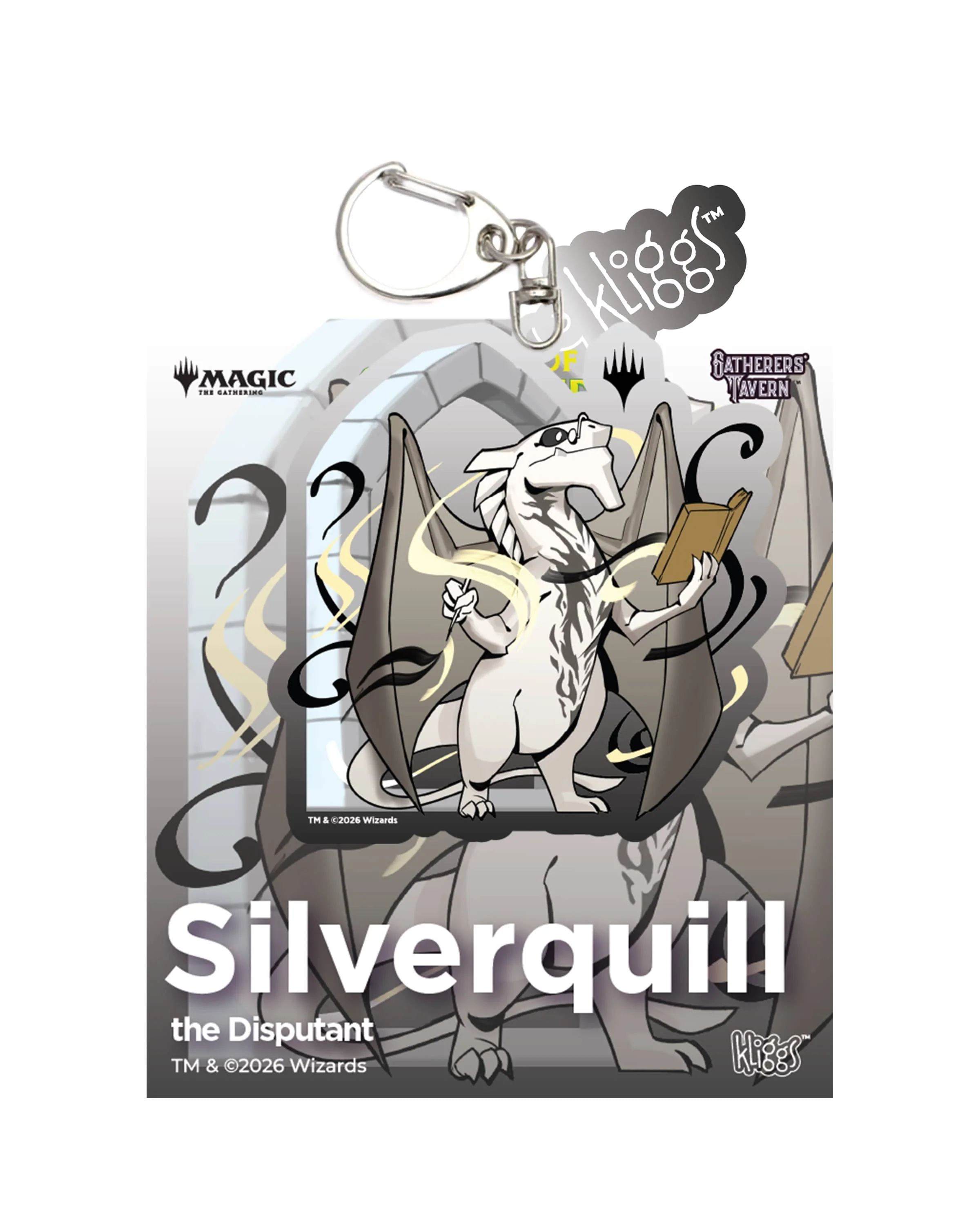 Gatherers' Tavern: Magic the Gathering | Secrets of Strixhaven Keychain - Silverquill