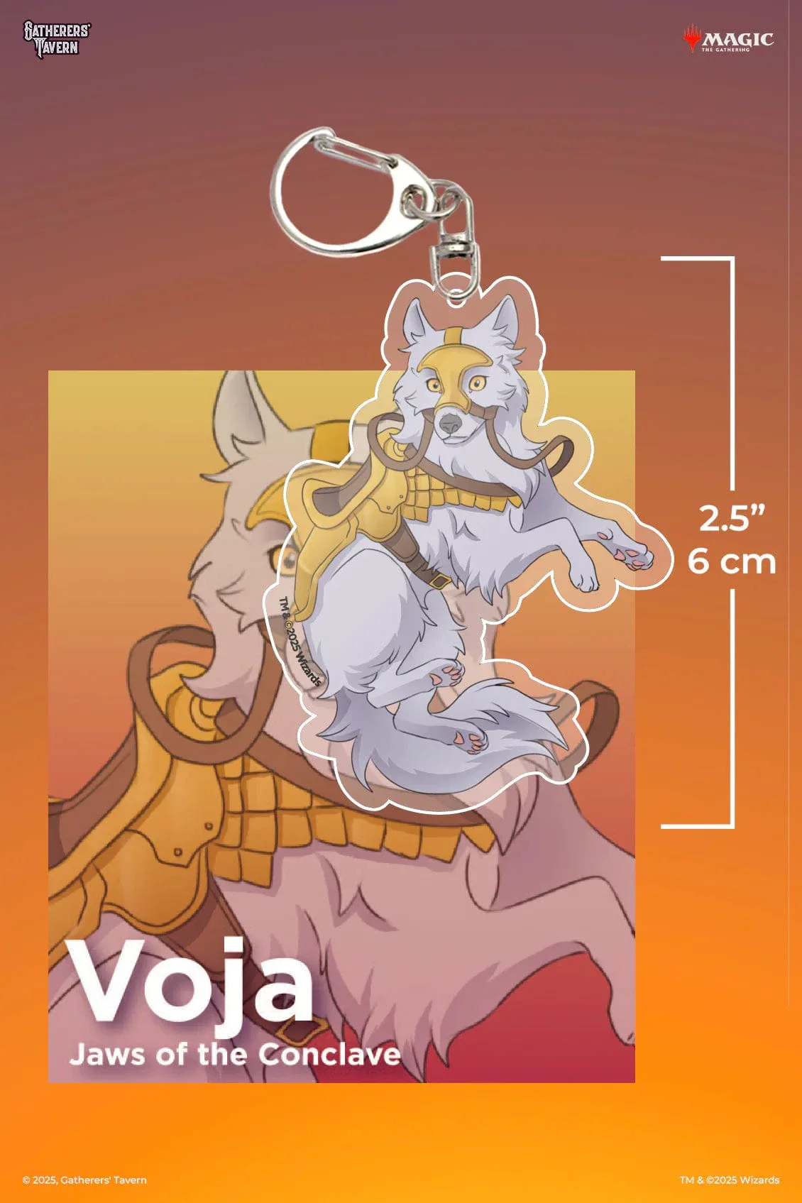 Gatherers' Tavern Magic: The Gathering - Voja, Jaws Of The Conclave Keychain