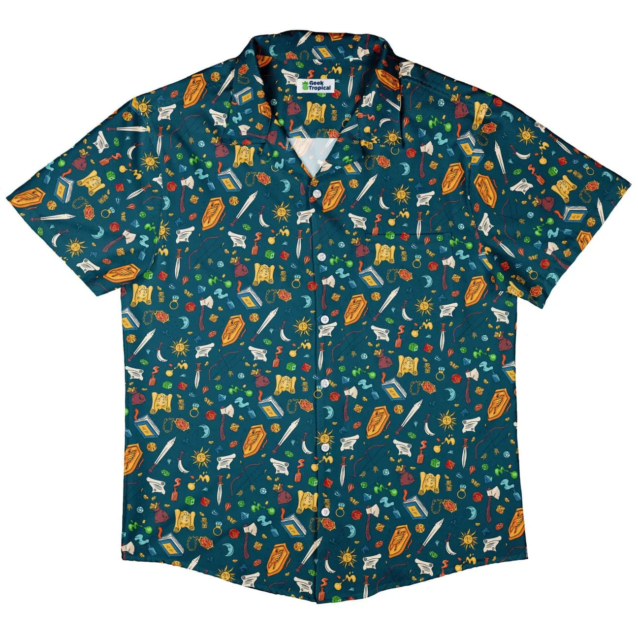 Geek Tropical: DnD Adventure Button Up Shirt