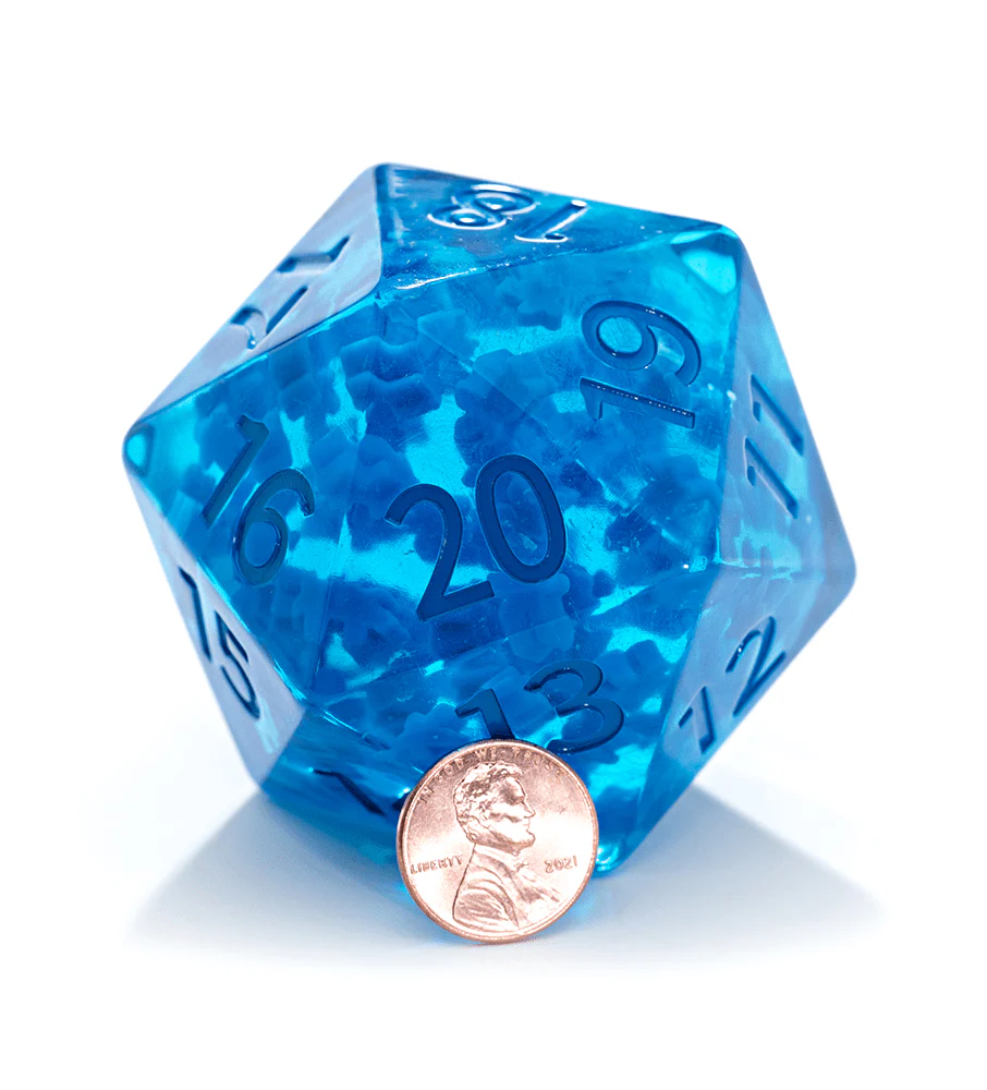 GKGEPIMEEB - Gate Keeper Games: Blue Meeple Golem 58mm Epic Die