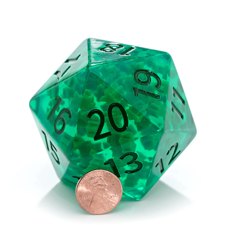 GKGEPIMEEG - Gate Keeper Games: Green Meeple Golem 58mm Epic Die