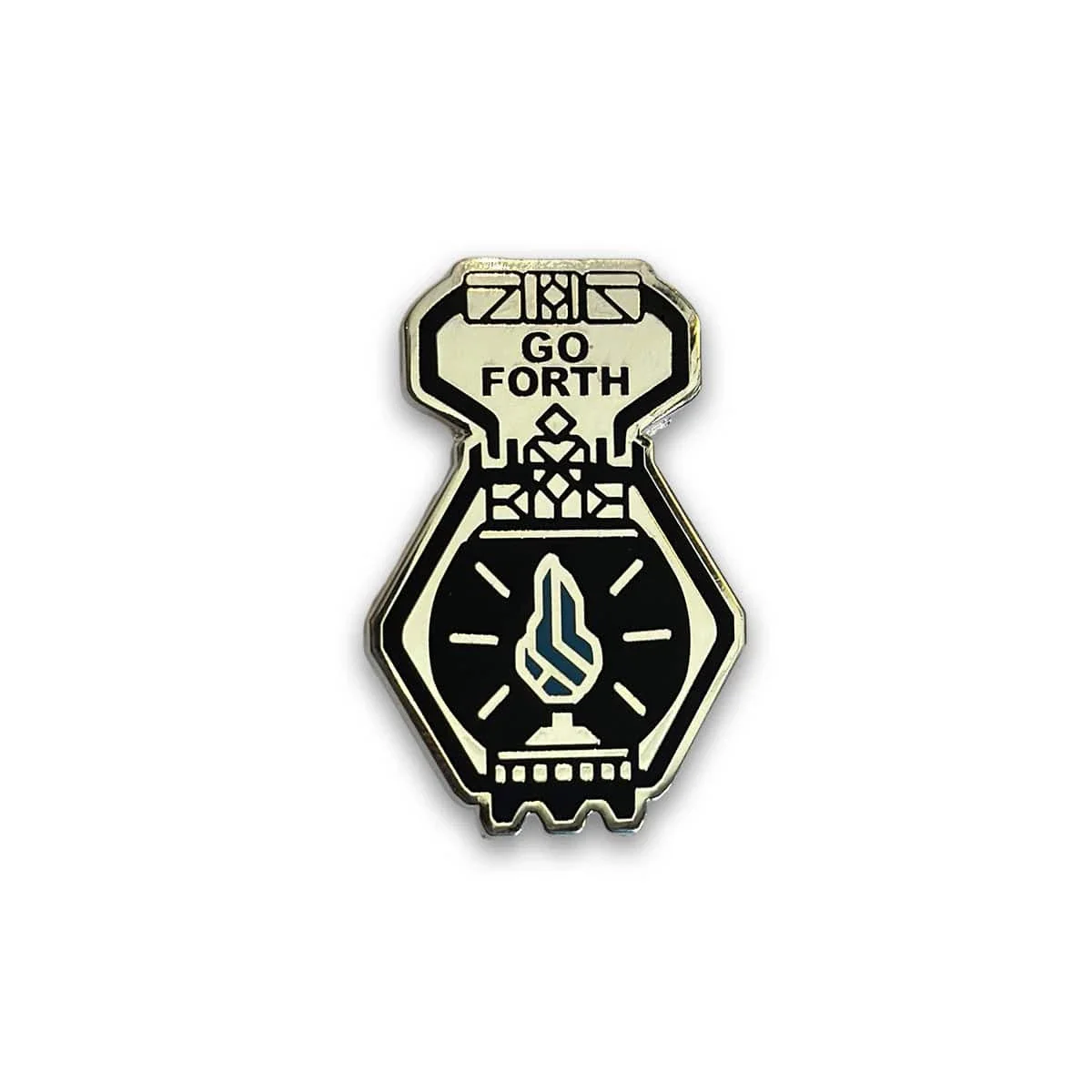 Go Forth Lantern Enamel Pin