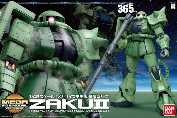 Gunpla: Mobile Suit Gundam - "MS-06F Zaku II", Mega Size 1/48