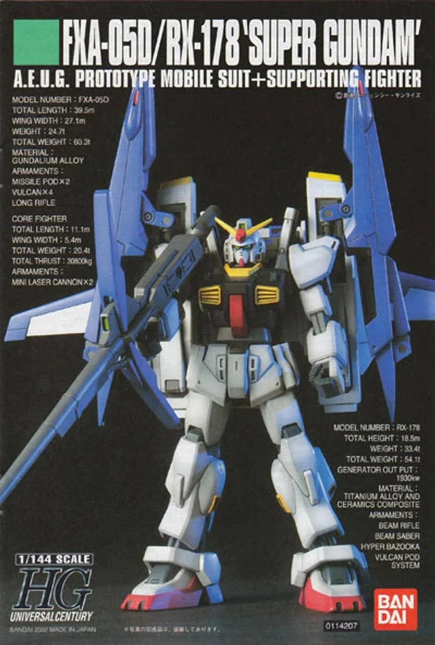 Gunpla: Mobile Suit Zeta Gundam - "RX-178+FXA-05D Super Gundam", HG 1/144 - Image 5