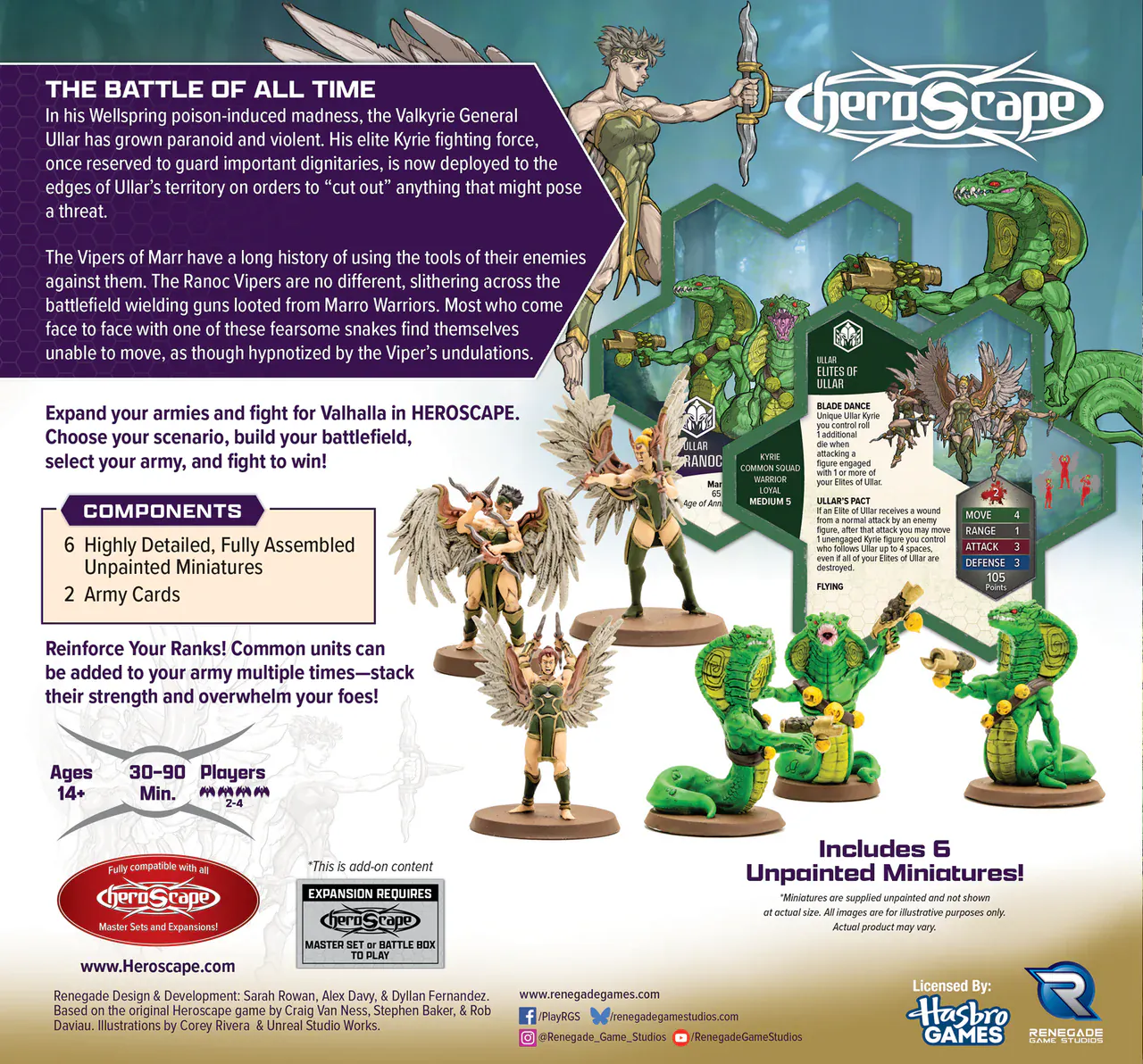 Heroscape: Elites of Ullar & Ranoc Vipers Common Army Expansion [Unpainted] - Image 2