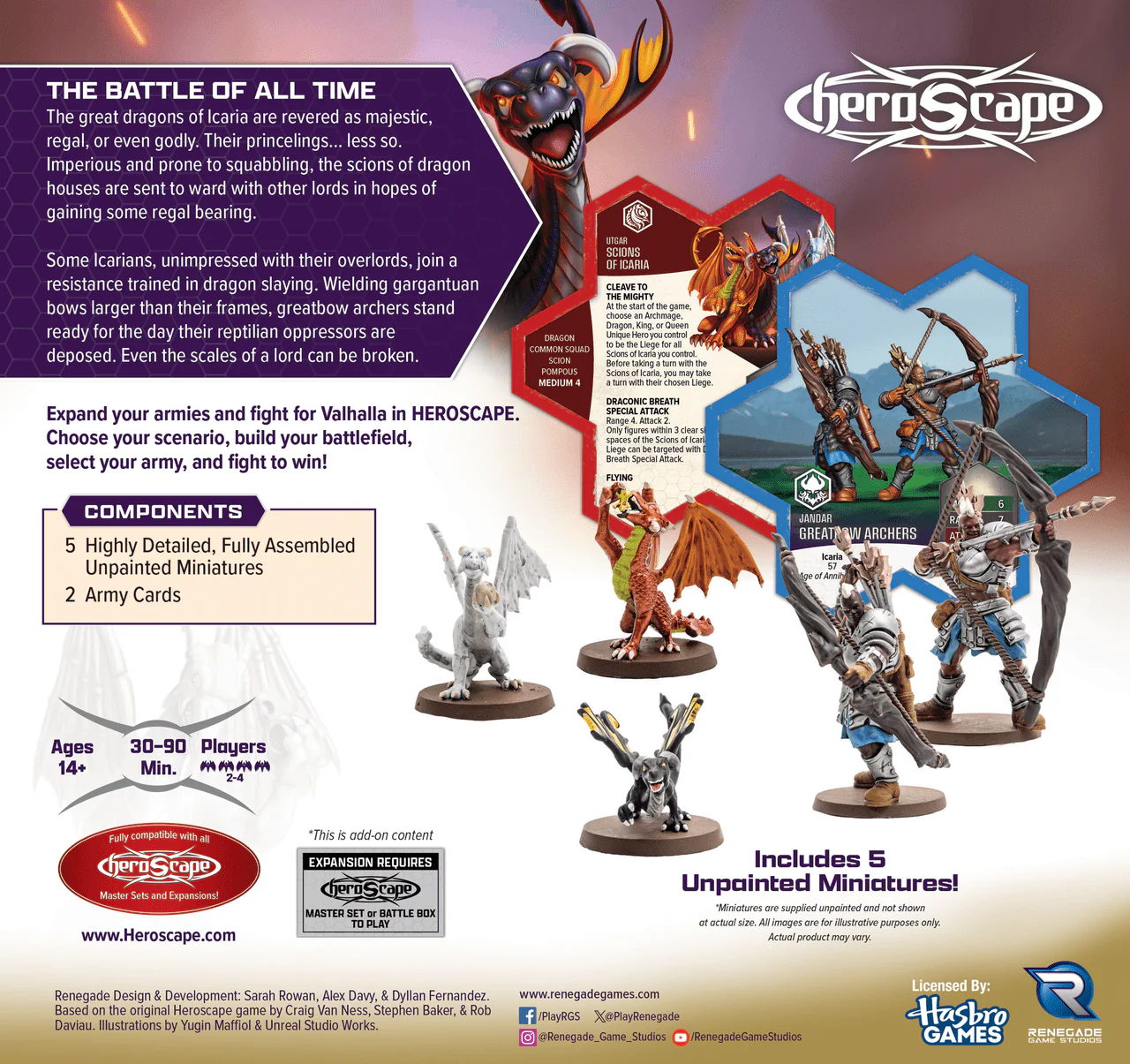 Heroscape: Greatbow Archers & Scions of Icaria Common Army Expansion [Unpainted] - Image 3