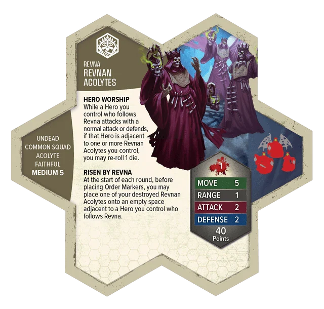 Heroscape: Revnan Acolytes & Grave Grim Common Army Expansion [Premium Painted Edition] - Image 3