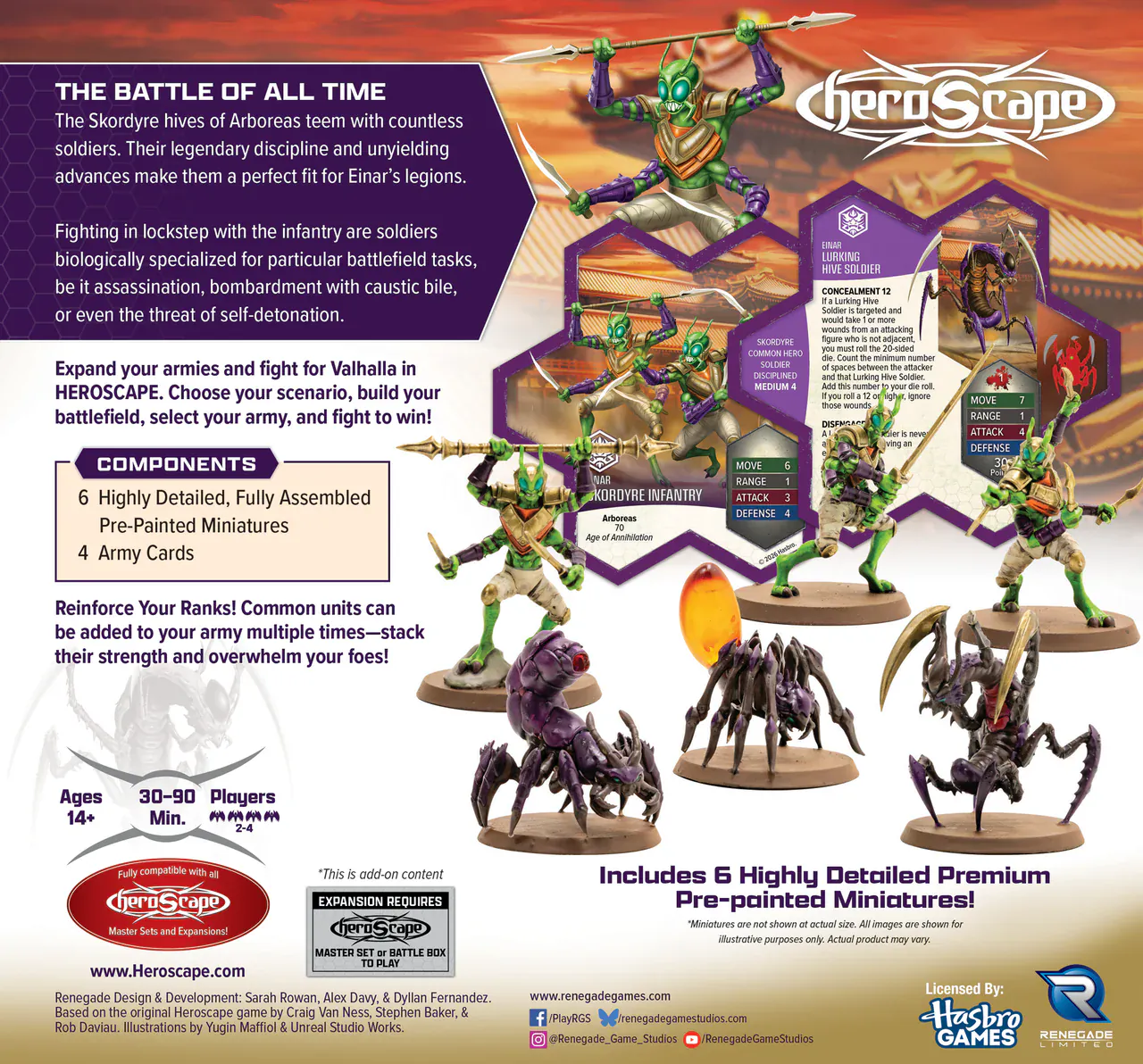 Heroscape: Skordyre Soldiers Common Army Expansion [Painted] - Image 2