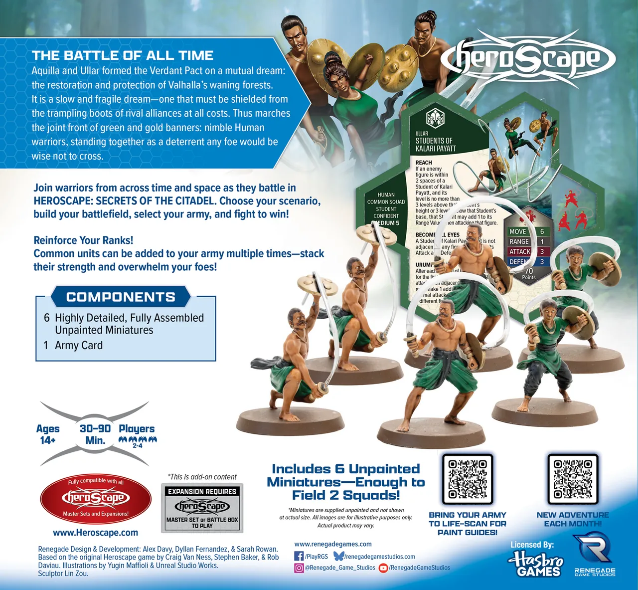 Heroscape: Students of Kalari Payatt Army Expansion [Unpainted] (Pre-Order) - Image 2