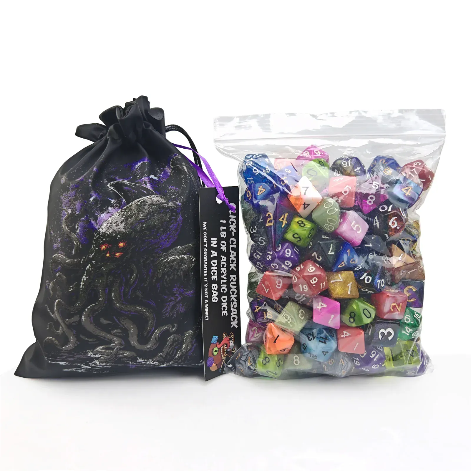 HY00523: Click Clack Rucksack - 1LB of Acrylic Dice