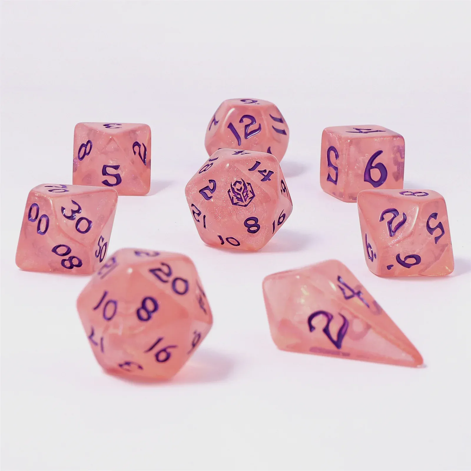 HY02029: 8pc Polyhedral Dice Set - Elixir of Life - Image 2