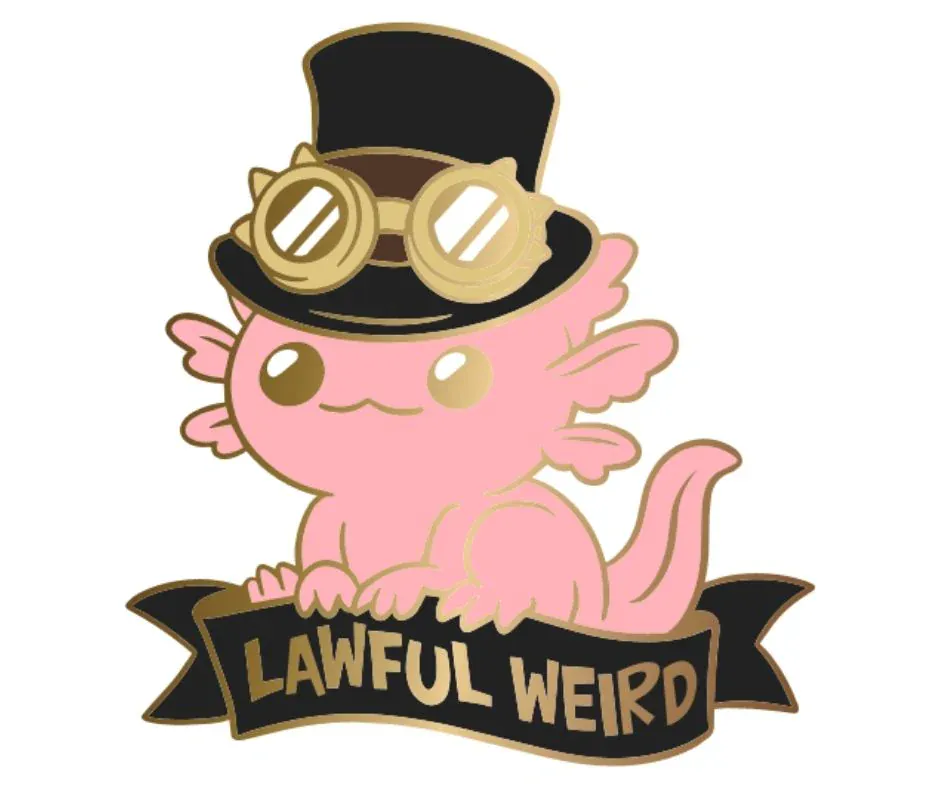 HYPN059: Alternative Alignments - Lawful Weird Enamel Pin