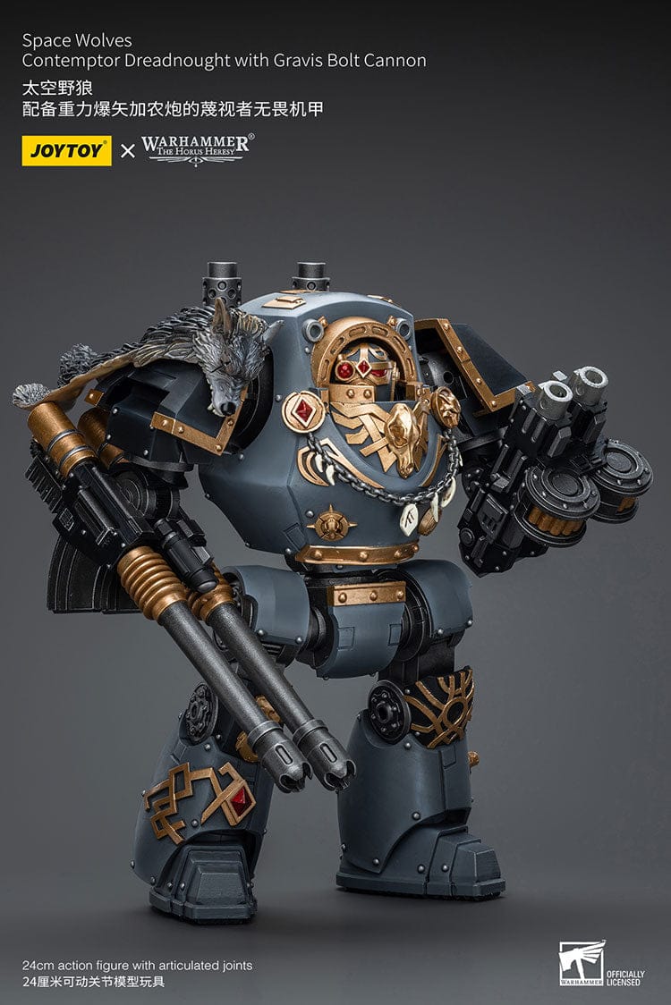 JoyToy x Warhammer 40,000: Space Wolves Contemptor Dreadnought with Gravis Bolt Cannon - Image 2
