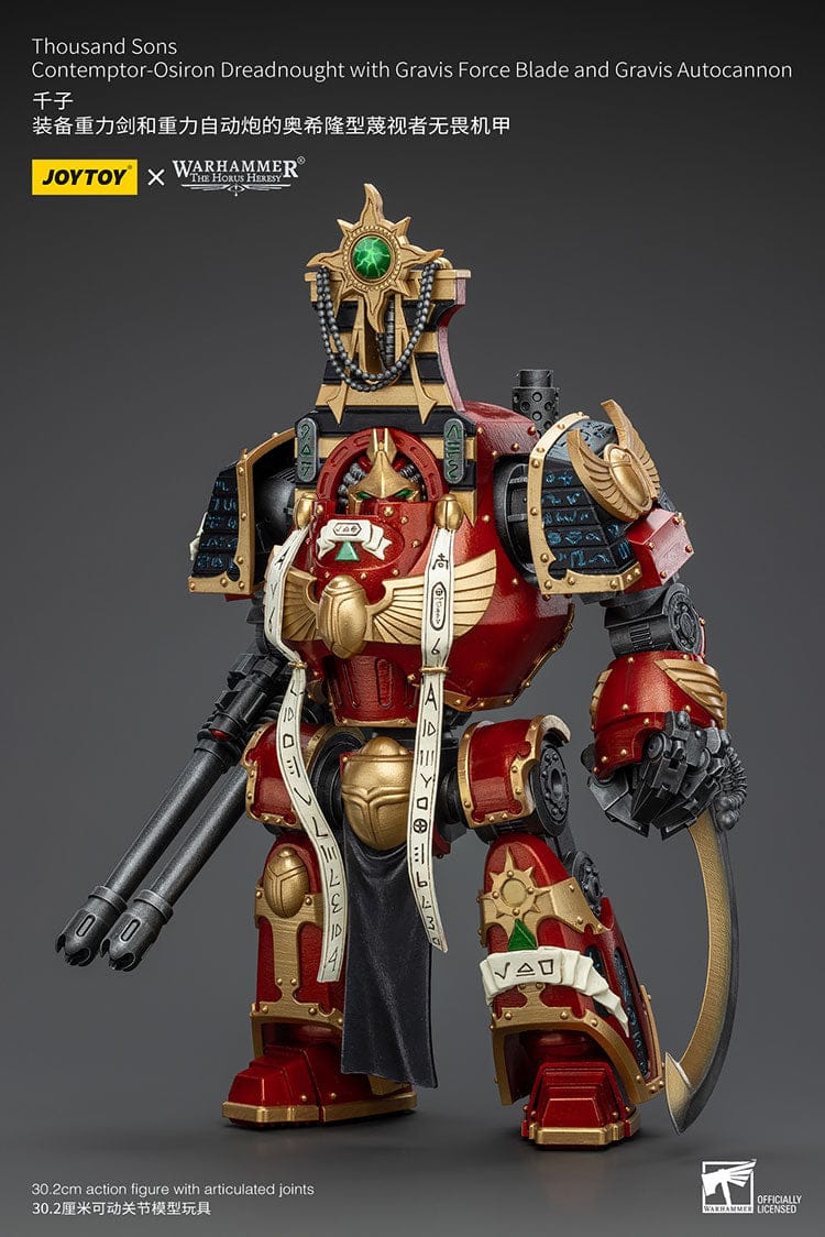 JoyToy x Warhammer 40,000: Thousand Sons Contemptor-Osiron Dreadnought with Gravis Force Blade & Gravis Autocannon