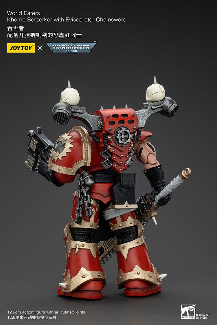 JoyToy x Warhammer 40,000: World Eaters Khorne Berzerker with Evicerator Chainsword - Image 2
