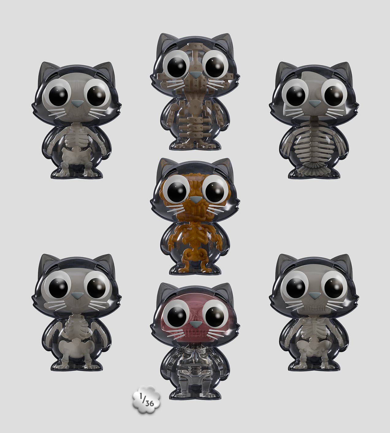 Kaleidos Creative: Catscans (Bare Bones) Blind Box