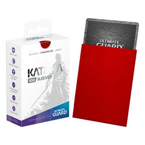 Katana Sleeve Red (100ct) Standard Size