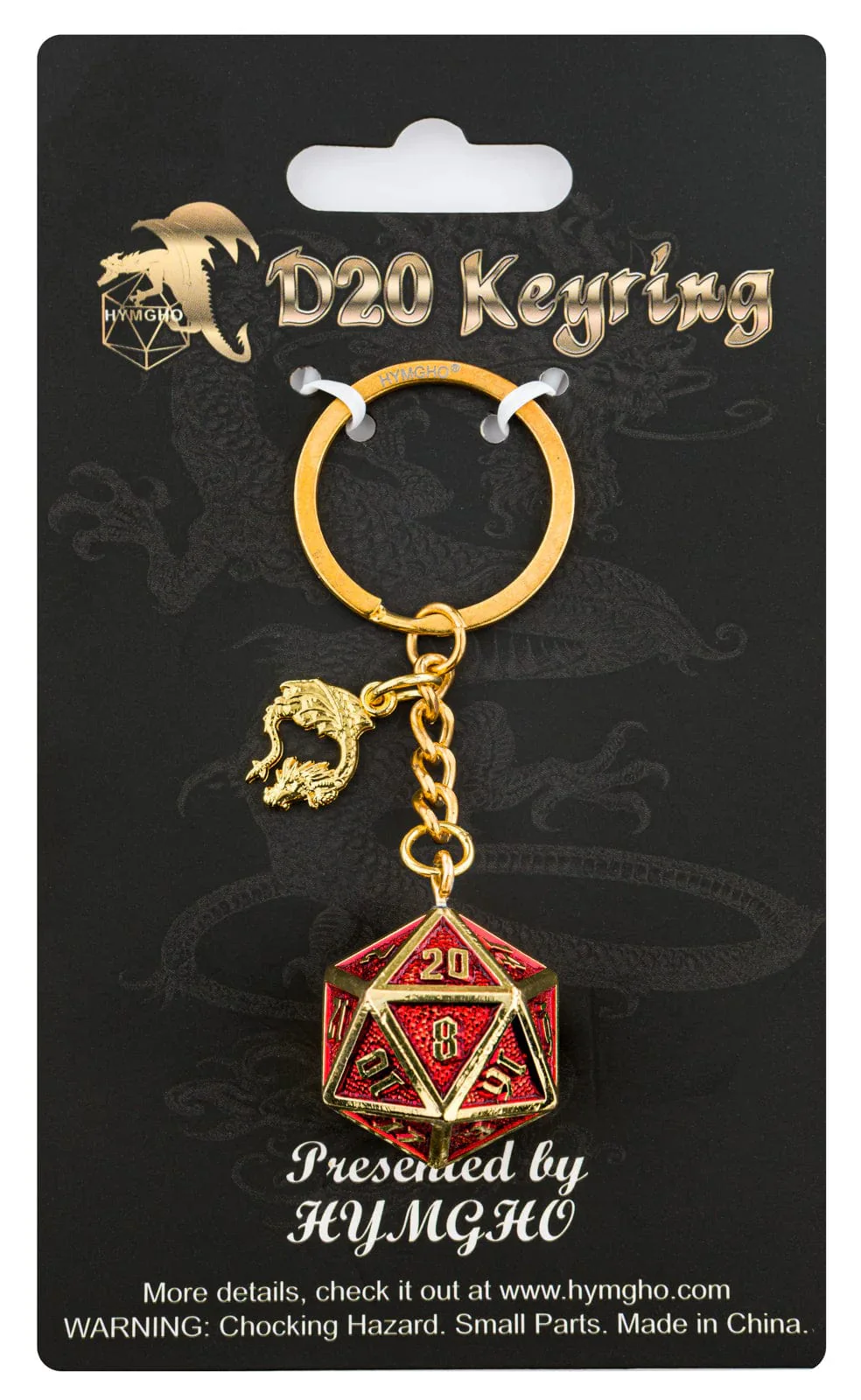 HYKC003: Keychain Draconis - Gold and Ruby