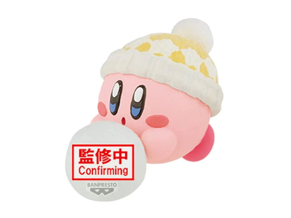 Banpresto Kirby Fluffy Puffy Mine Play in the Snow Kirby (Ver.A) Mini Figure