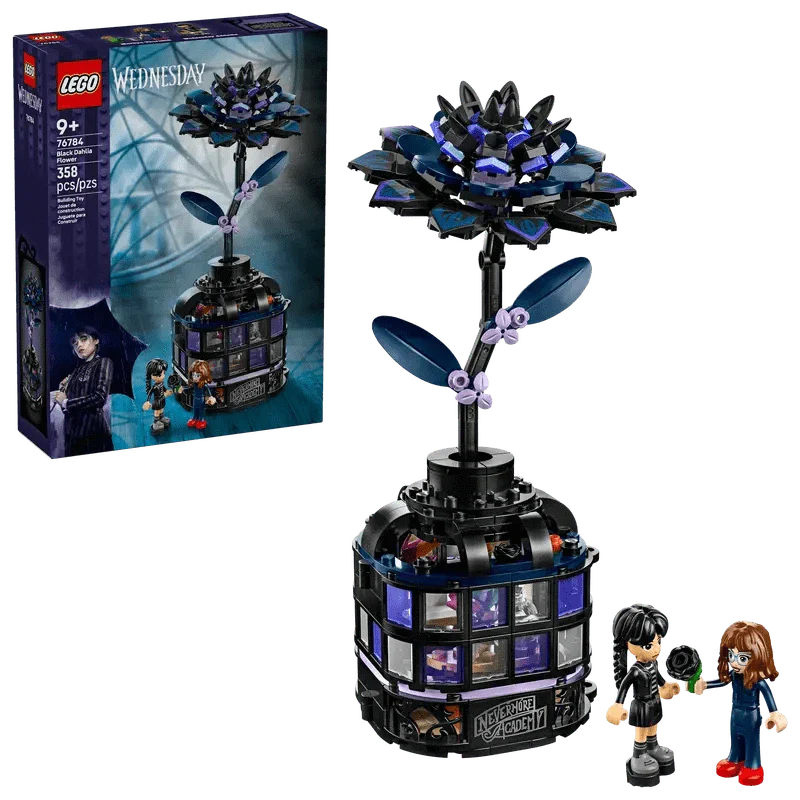 Lego: Wednesday: Black Dahlia Flower