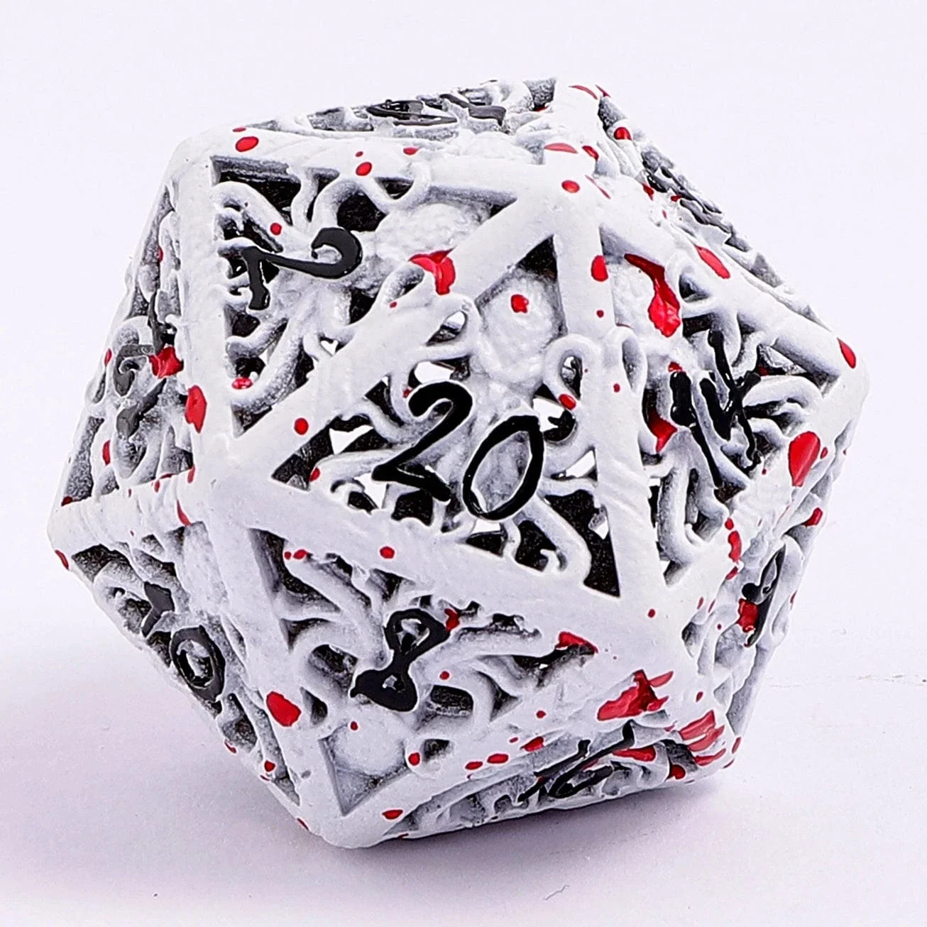 HY00519: Lllithids Mind Cage Dice Set - Blood Splatter - Image 4