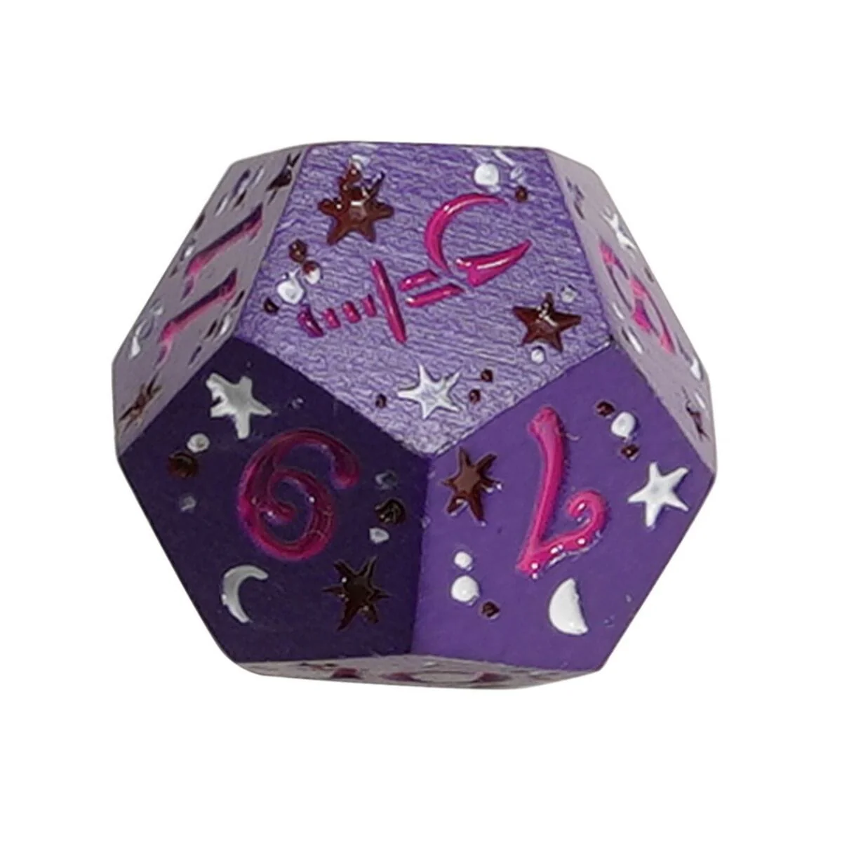 LPG Dice: Dual D12 Fate Set - Mage (Gold/White) Rogue (Purple/Pink) (Pre-Order) - Image 2