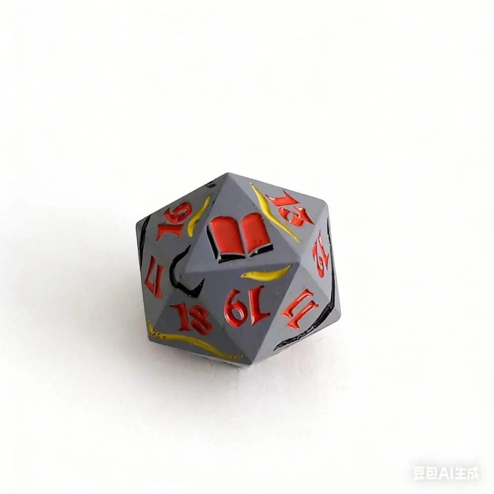 LPG Dice: Dual Spindown Mage - White/Black Silver/Orange (Pre-Order) - Image 2