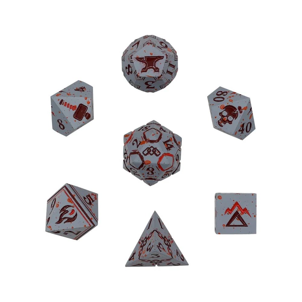 LPG Dice: Warrior RPG Set - Bloodied Metal (Pre-Order) - Image 2