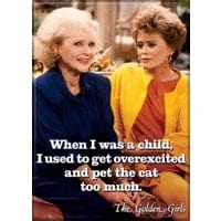 Magnet: Golden Girls Pet The Cat