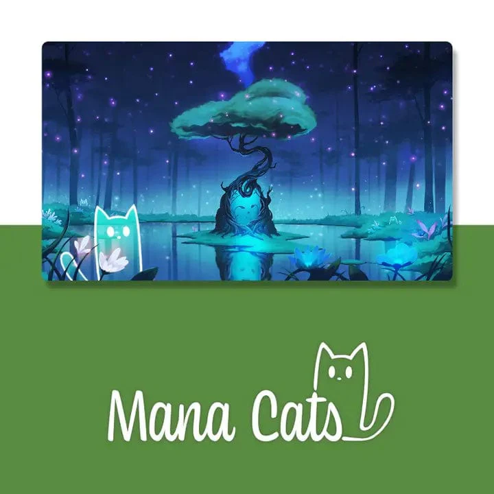 Caverns & Calicos: Mana Cats Forest Playmat