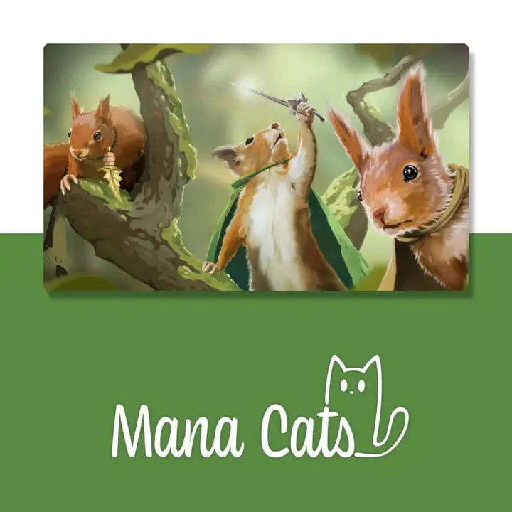Caverns & Calicos: Mana Cats - Squirrel Playmat