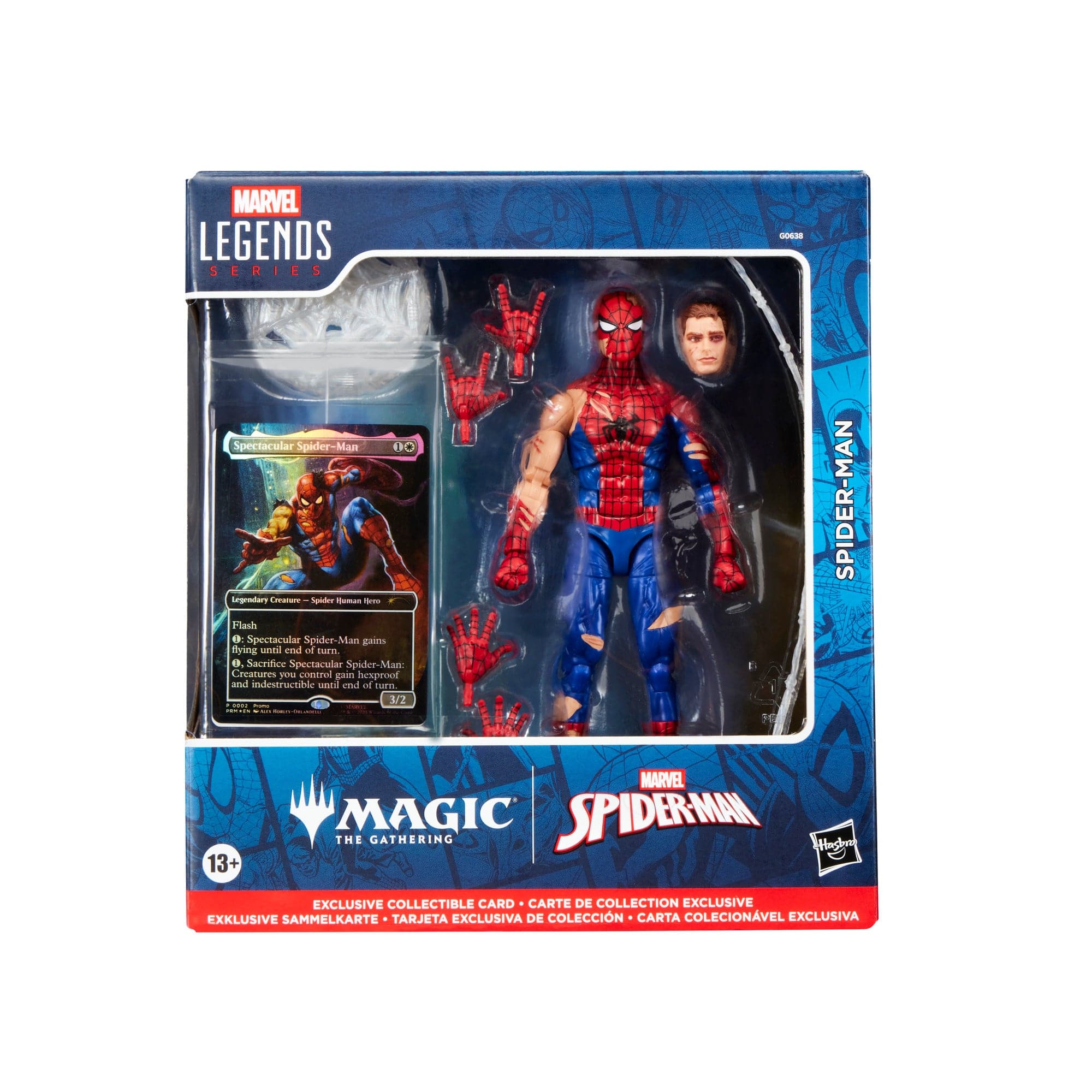 Marvel Legends Series x Magic: The Gathering: Battle-Damaged Spider-Man - Action Figure