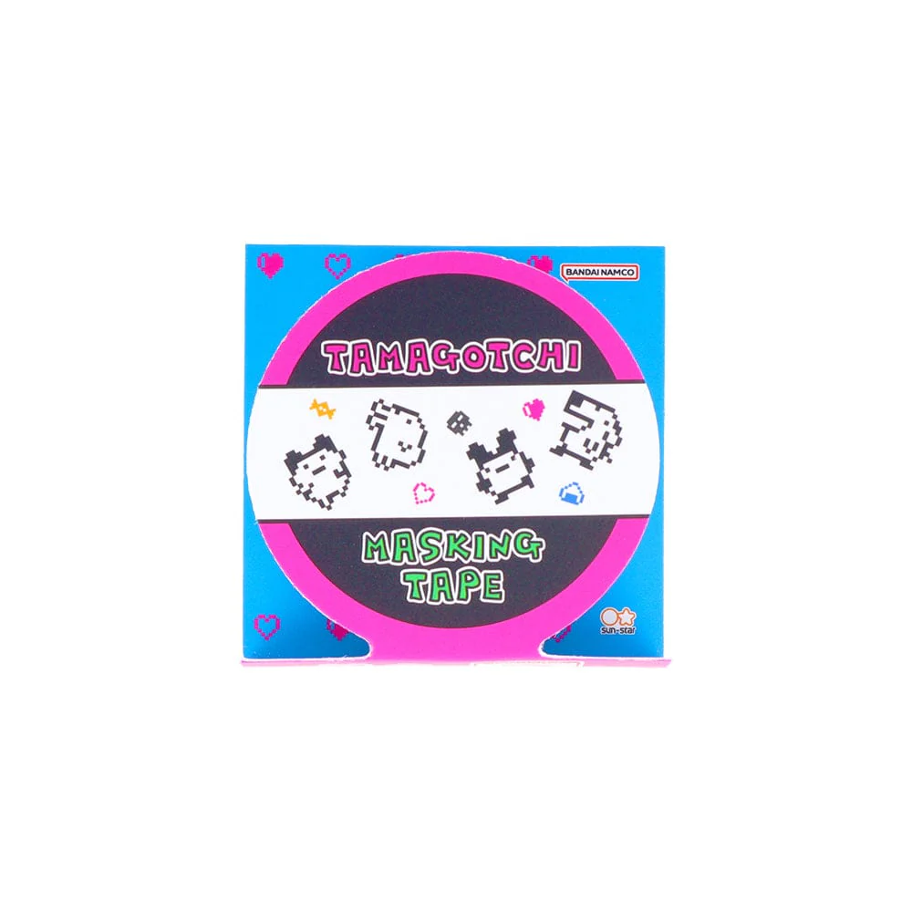 MASKING TAPE TAMAGOTCHI D - Pixel Art Characters/White
