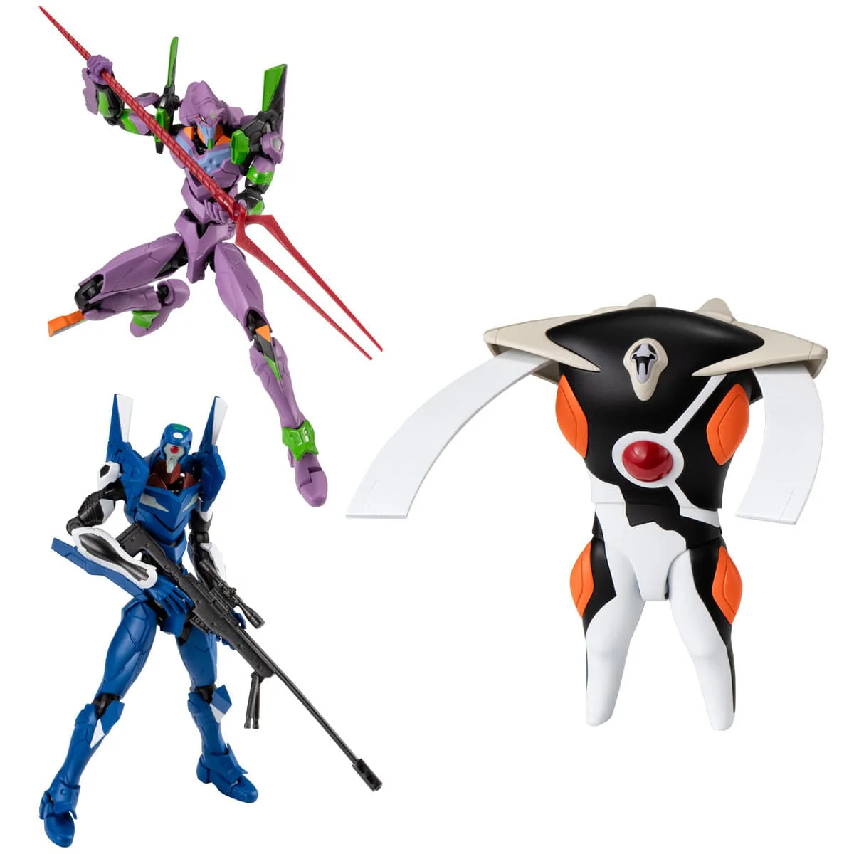 Neon Genesis Evangelion: EVA-Frame-DX02 - 3 Figure Set