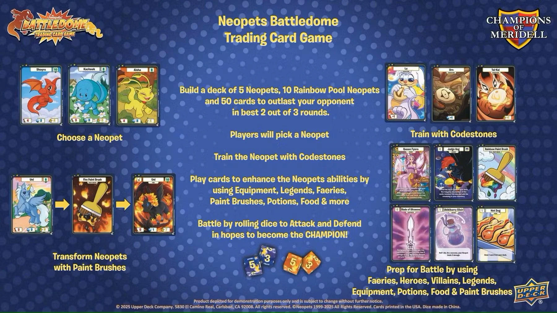 Neopets Battledome TCG: Champions of Meridell Booster Display - Image 5