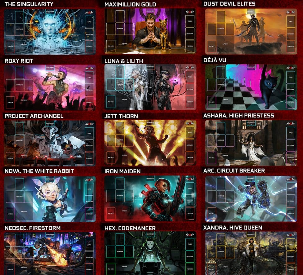 Neuroscape TCG: Playmat with Game Zones