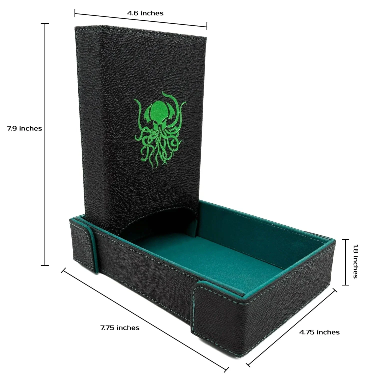 Norse Foundry: Dice Tray/Dice Tower Bundle: Green Cthulhu