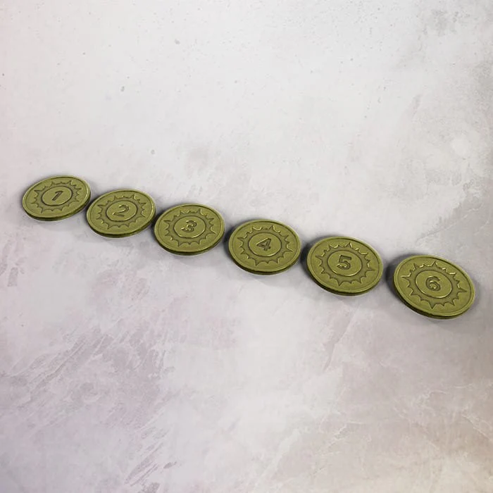 One Page Rules: Metal Objective Markers (Pre-Order)
