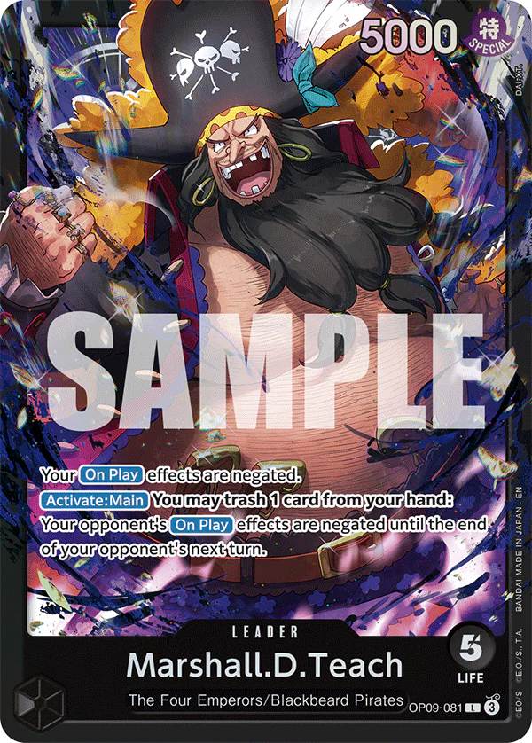 One Piece TCG: [ST-27] Black - Marshall.D.Teach Starter Deck [English] - Image 2